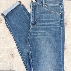 White House Black Market Mid-Rise Slim Blue Jeans
